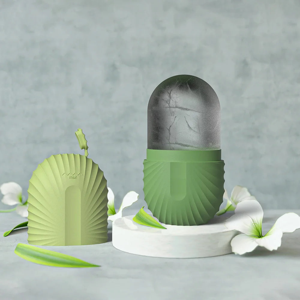 Silicone Ice Facial Roller – Face Lifting & Contouring Massager for Skin Care, Acne Reduction, and Eye Treatment