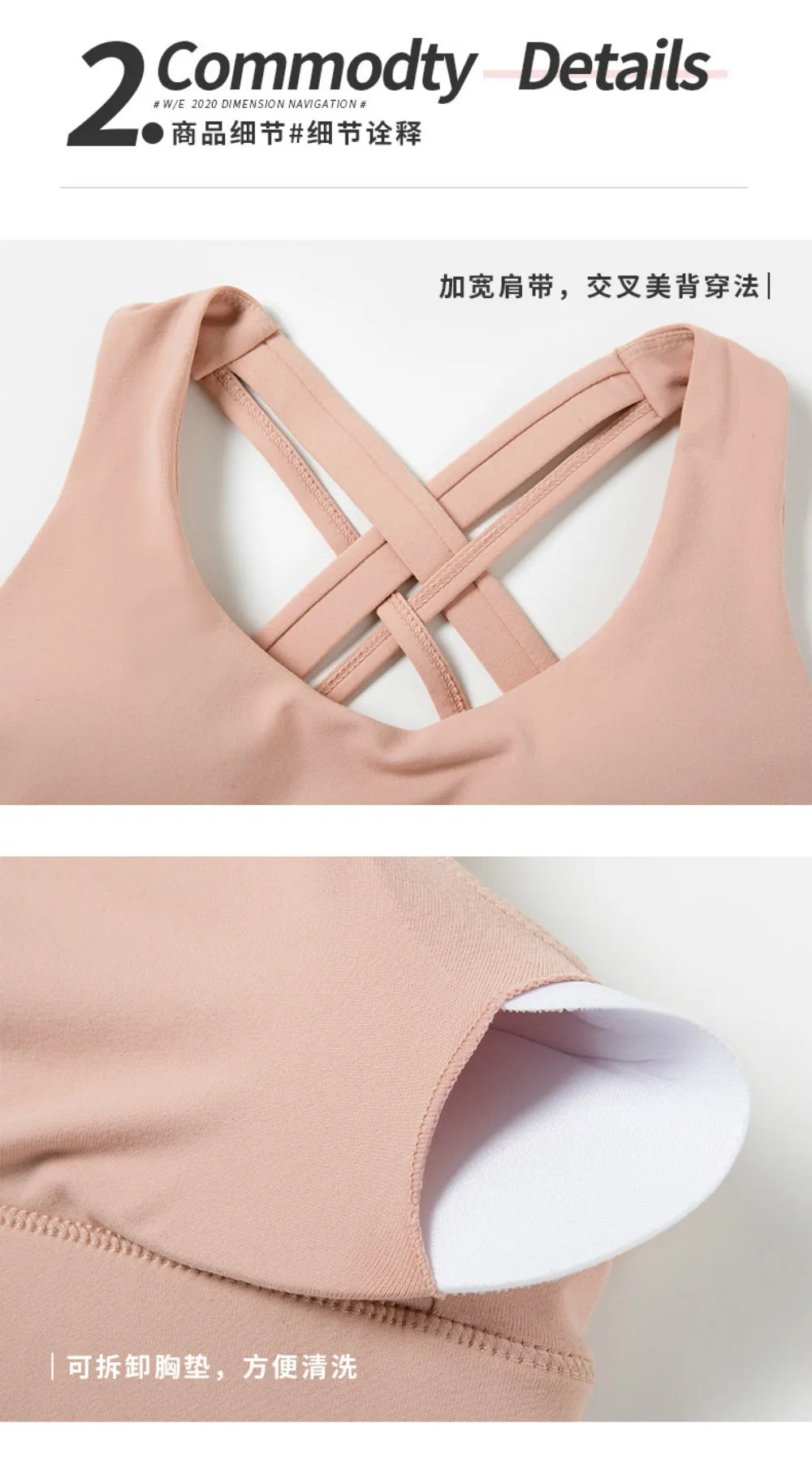 High-Impact Push Up Sports Bra – Back Closure, Supportive Workout Crop Top for Gym, Yoga & Fitness