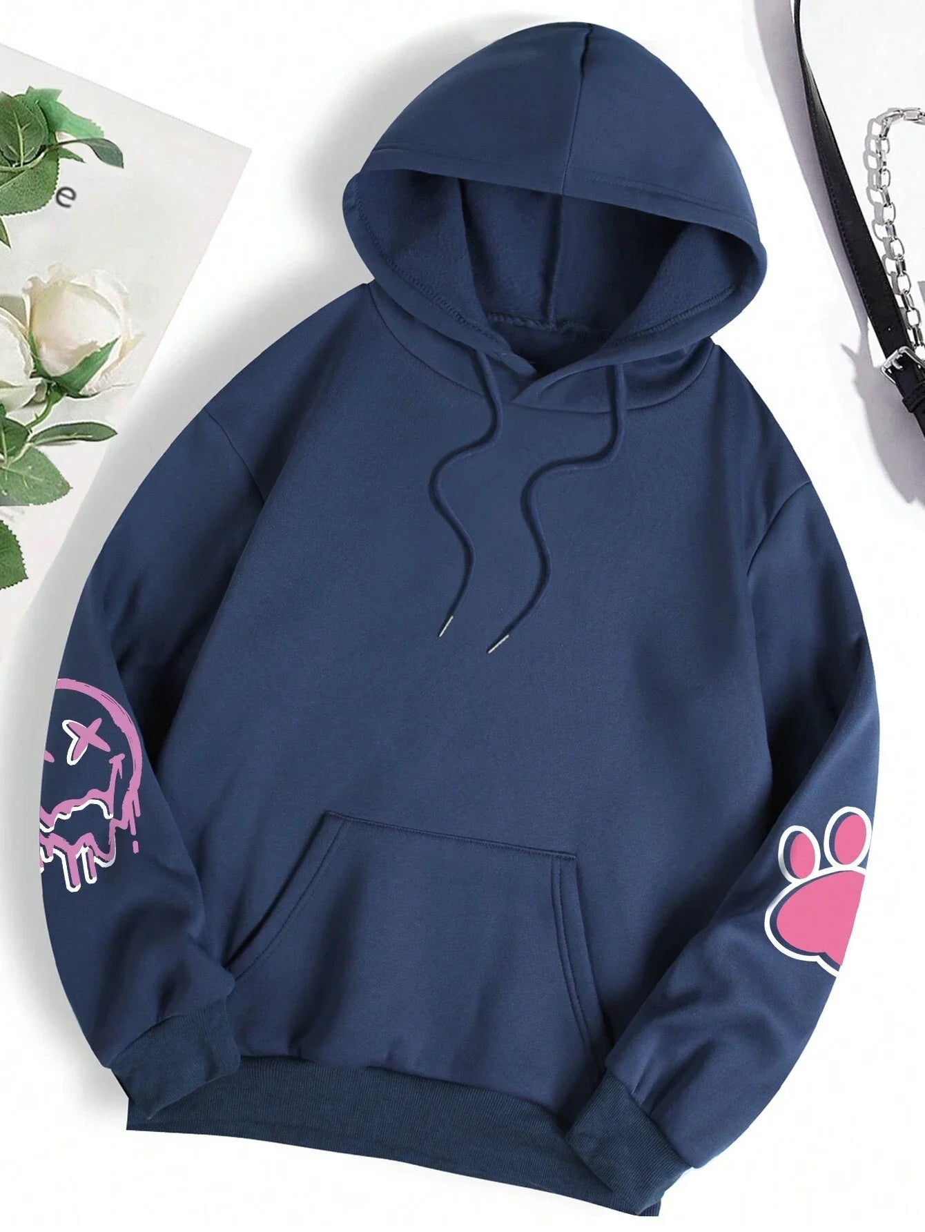 Loose & Luxe: Trendy Hip-Hop Fleece Hoodie