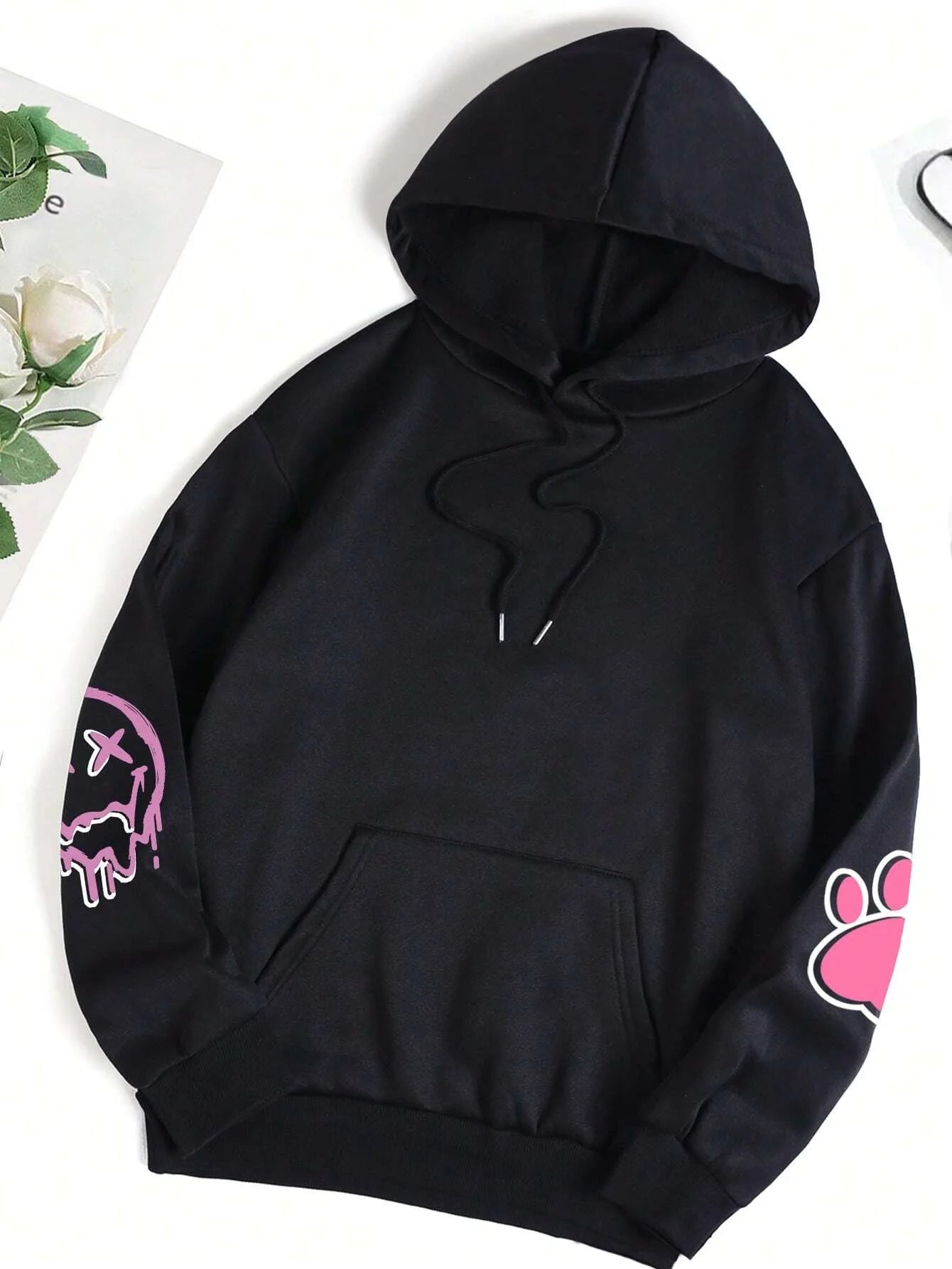 Loose & Luxe: Trendy Hip-Hop Fleece Hoodie