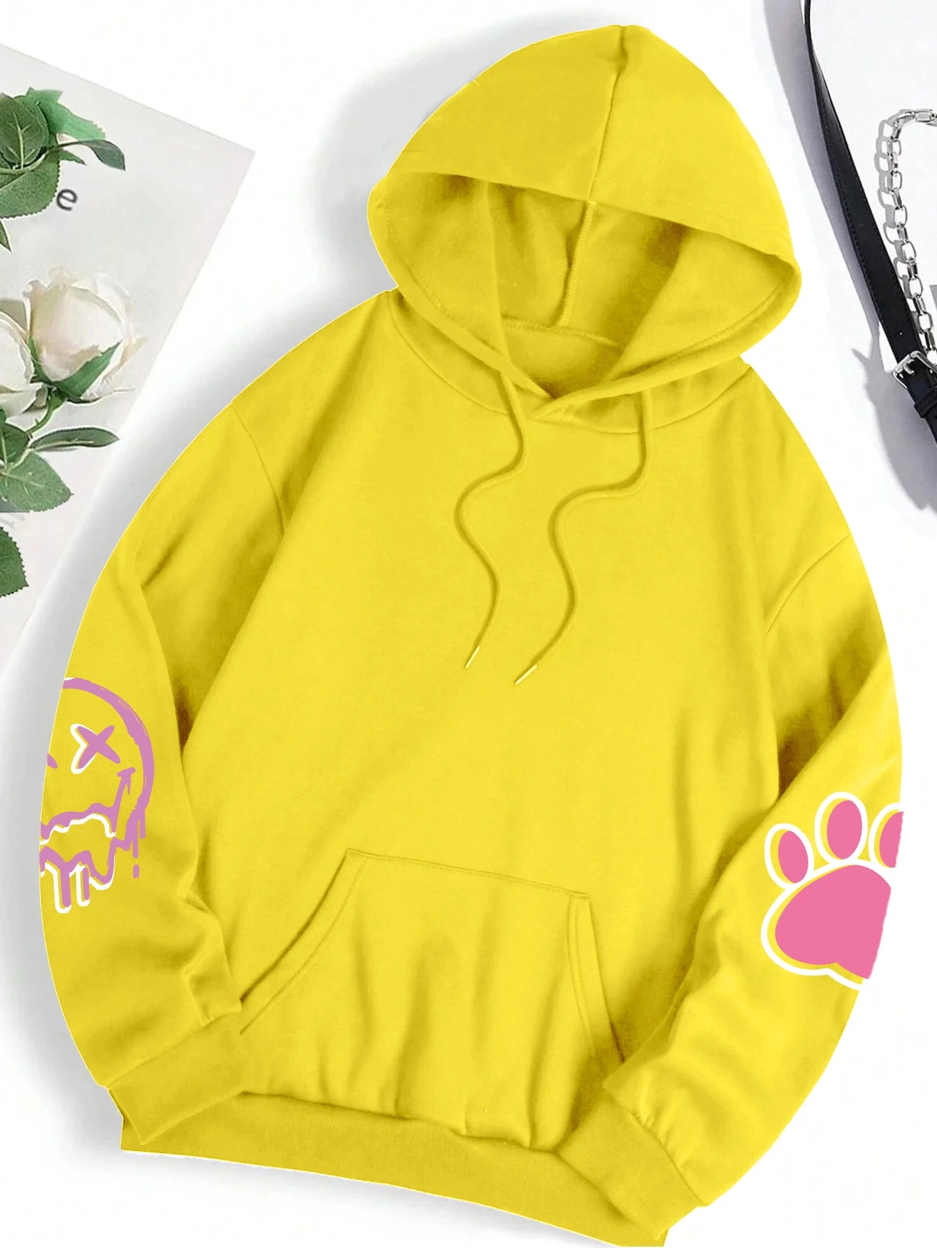 Loose & Luxe: Trendy Hip-Hop Fleece Hoodie