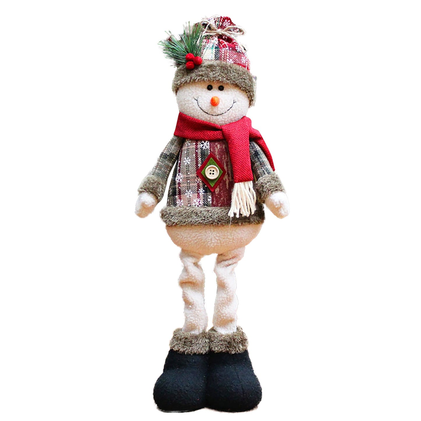 48cm*18cm Santa, Snowman & Reindeer Table and Mantel Christmas Decoration – Festive Leg Ornaments for Xmas Tree and Holiday Gifts