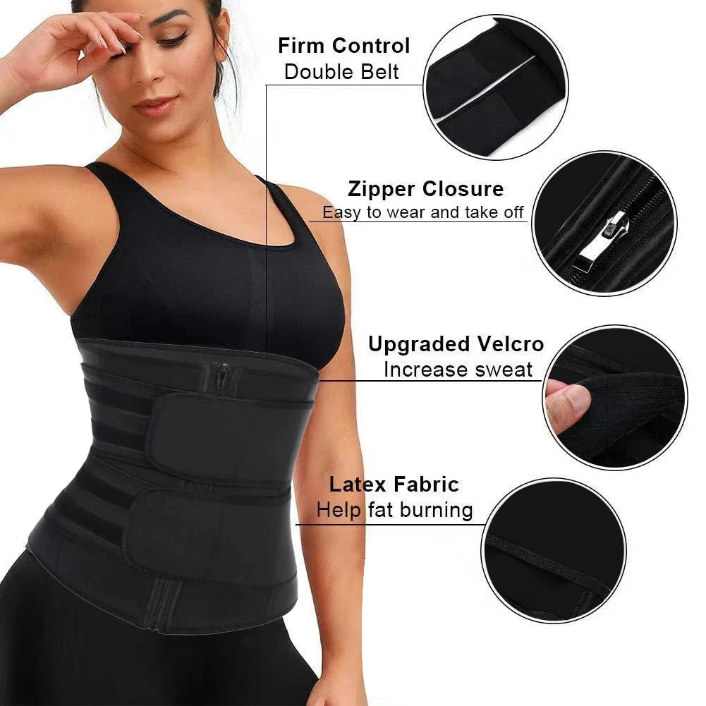 JUCANA Trendy Breathable Neoprene Waist Trainer, Trimmer Belt, Body Shapewear For Women