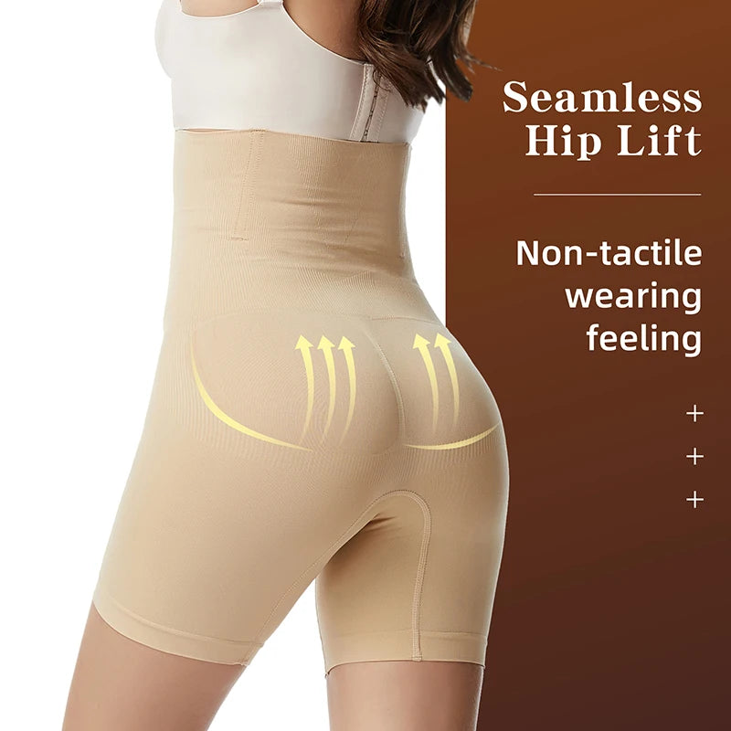 Trendy High Waist Trainer Panties Shapewear for Women Tummy Control Hip Butt Lifter Shorts Slimming Sheath Ladies Mid Thigh Body Shaper