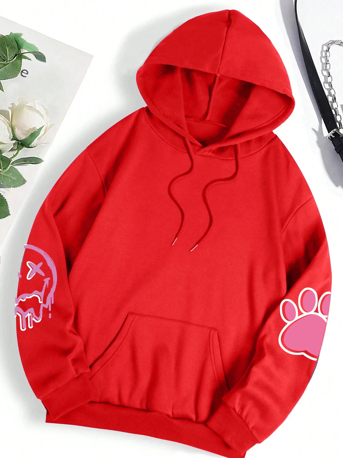 Loose & Luxe: Trendy Hip-Hop Fleece Hoodie
