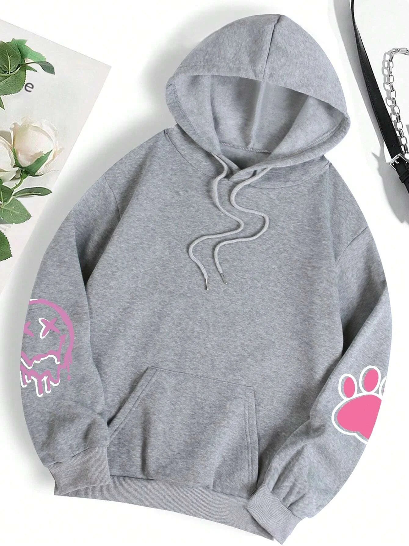 Loose & Luxe: Trendy Hip-Hop Fleece Hoodie