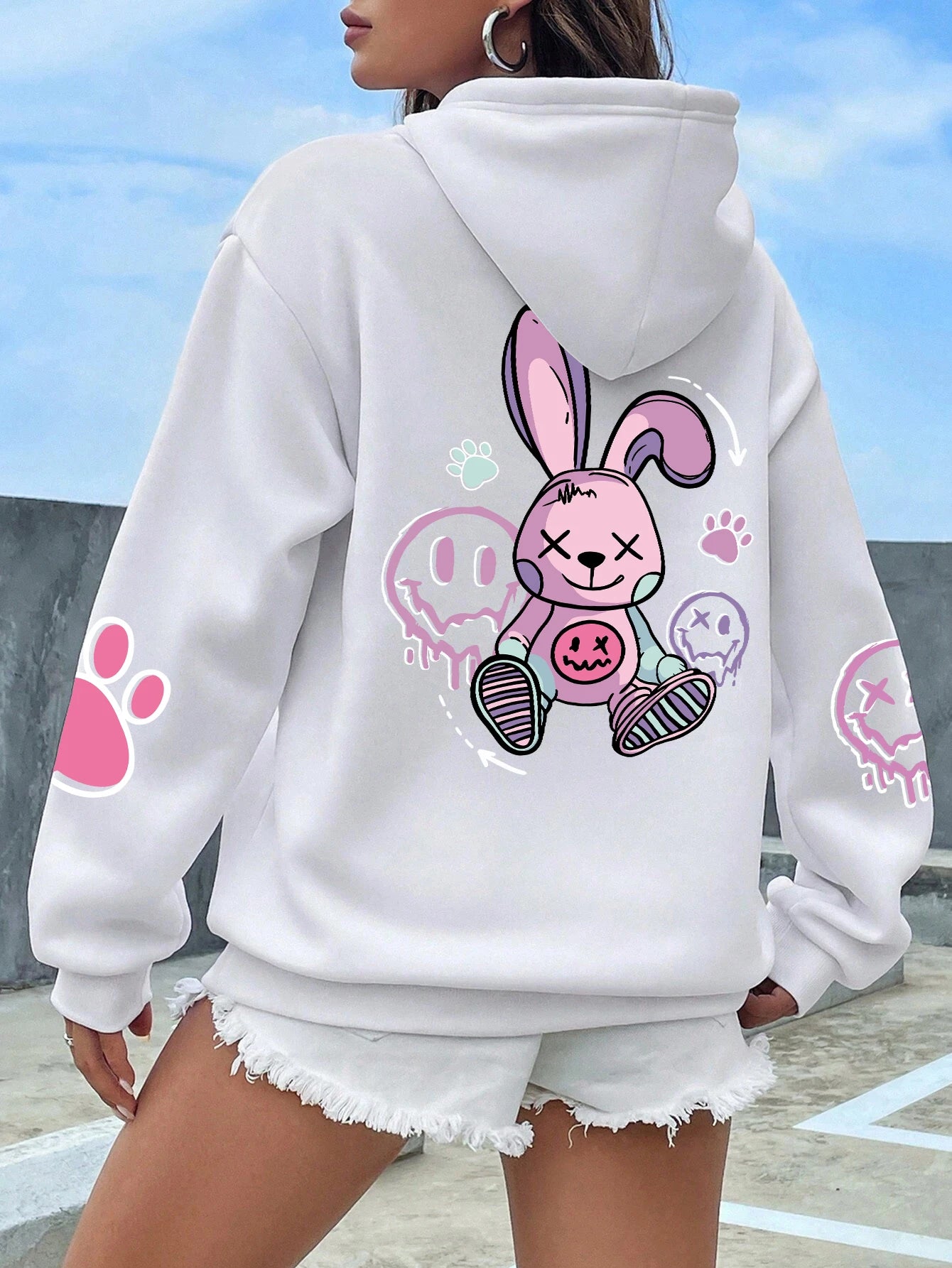 Loose & Luxe: Trendy Hip-Hop Fleece Hoodie