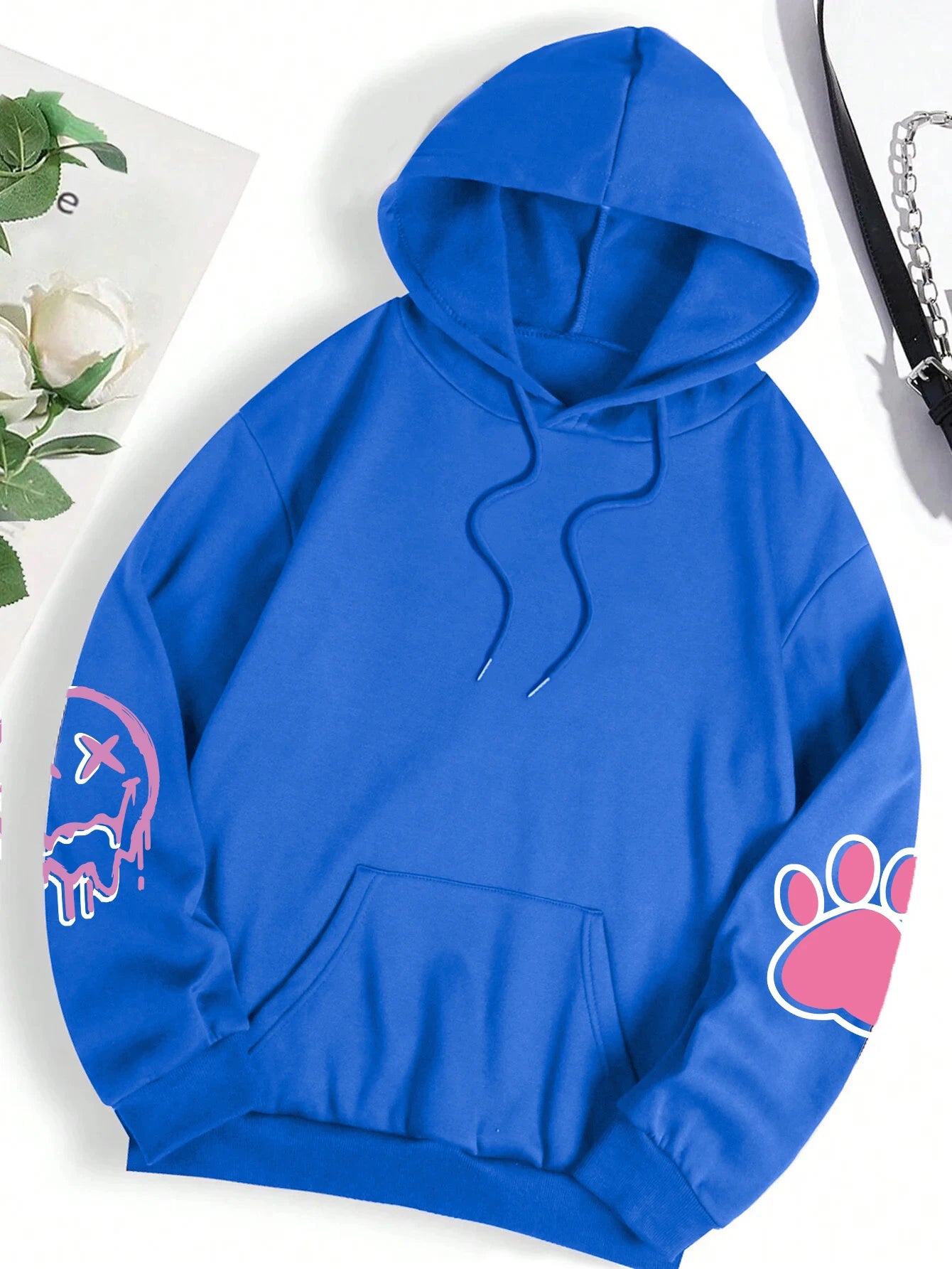 Loose & Luxe: Trendy Hip-Hop Fleece Hoodie