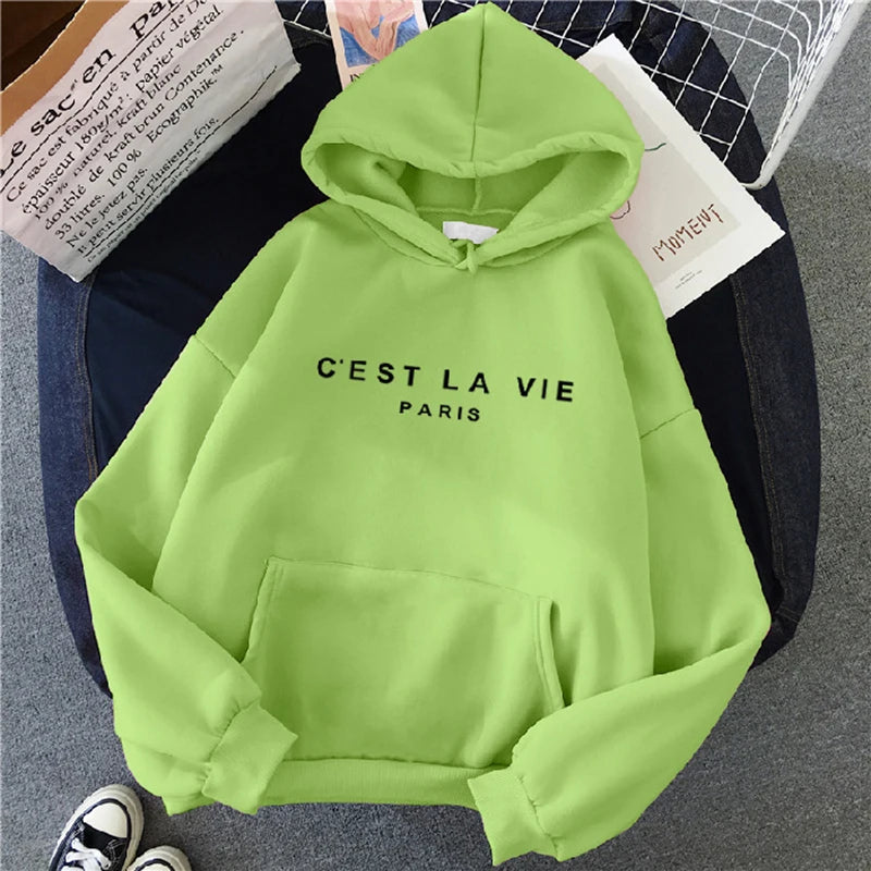 Simple & Stylish: Women's Spring Pullover Hoodie