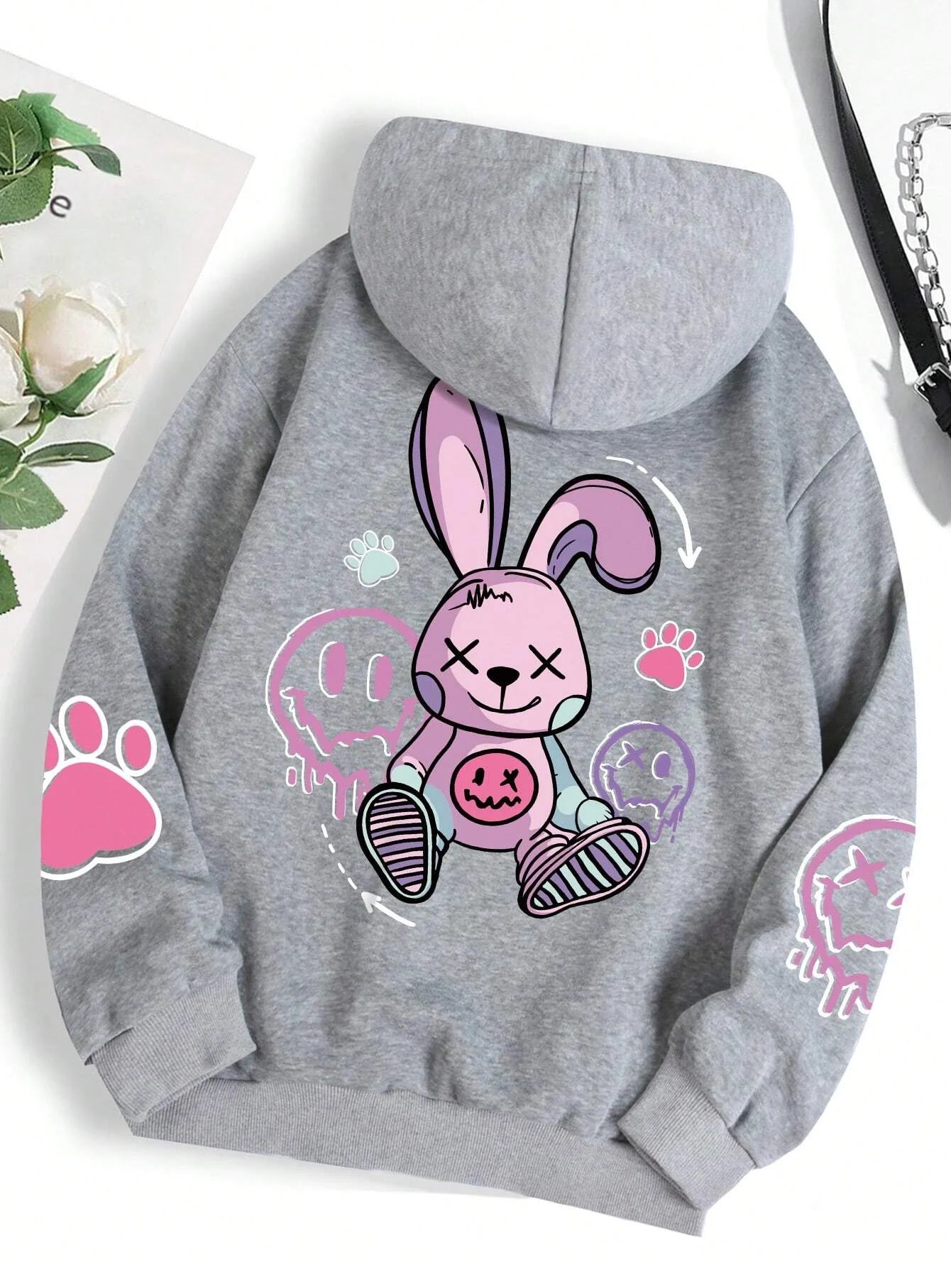 Loose & Luxe: Trendy Hip-Hop Fleece Hoodie