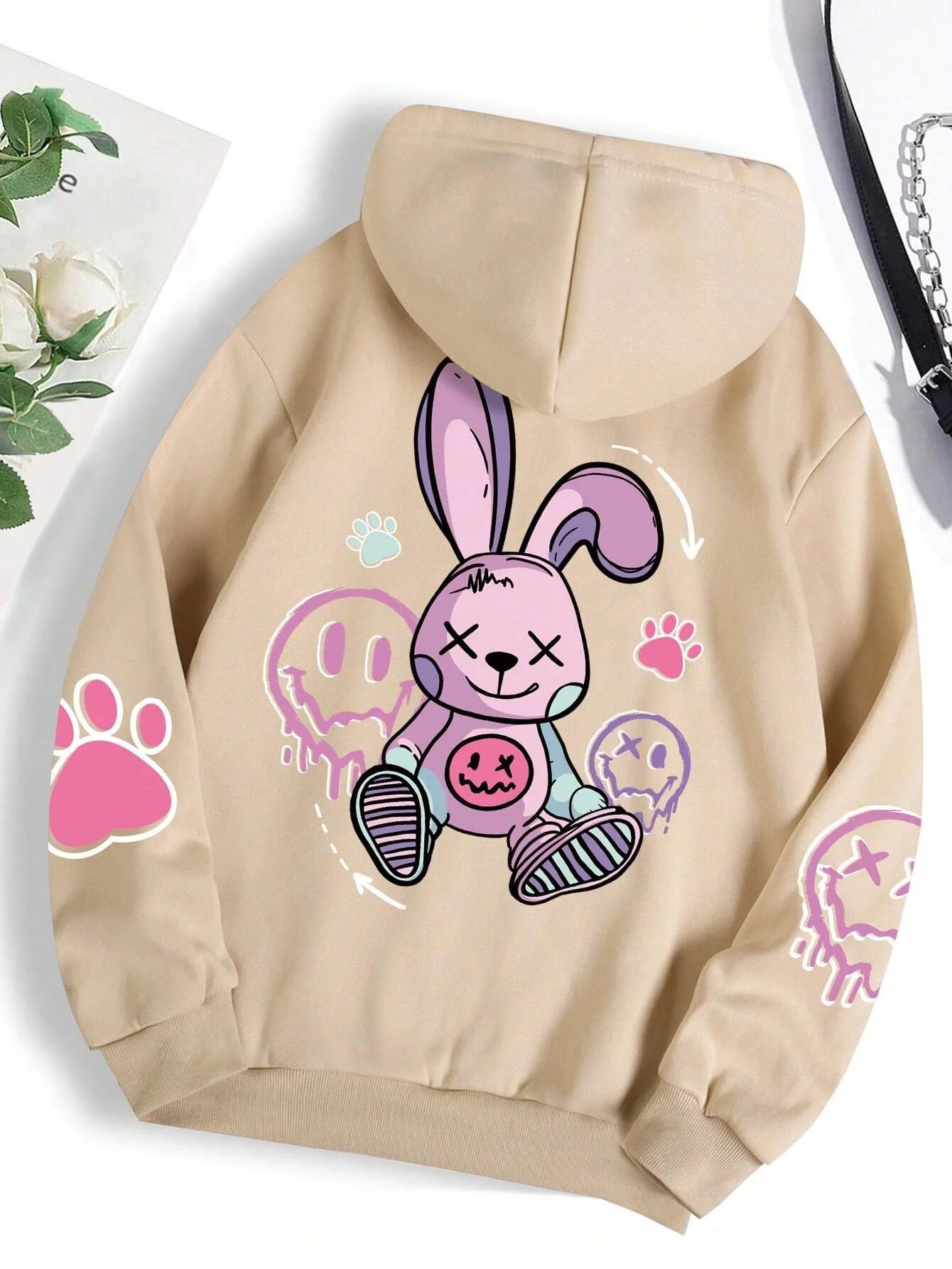 Loose & Luxe: Trendy Hip-Hop Fleece Hoodie