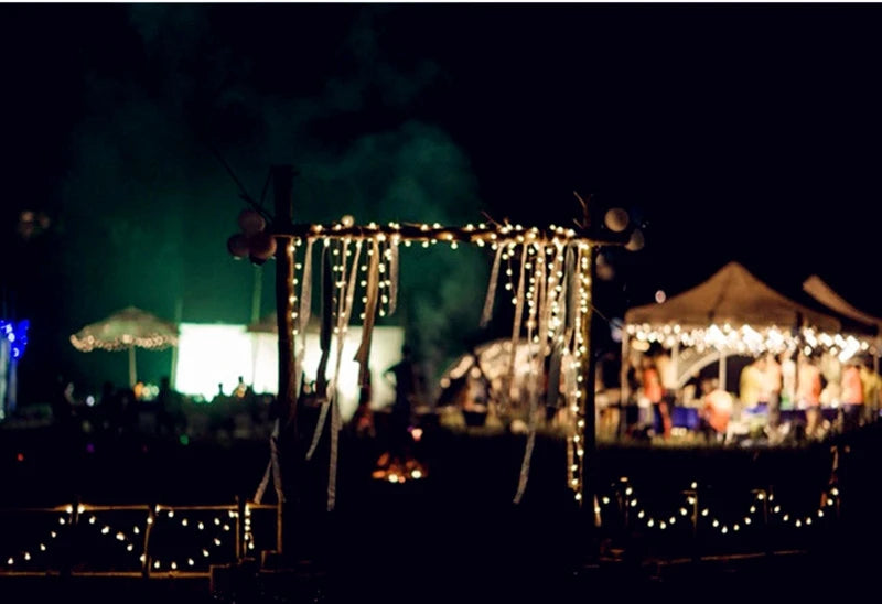 10M USB/Battery Powered LED Ball String Lights – Outdoor Fairy Garland Lights for Wedding, Garden, Christmas, and Party Decoration