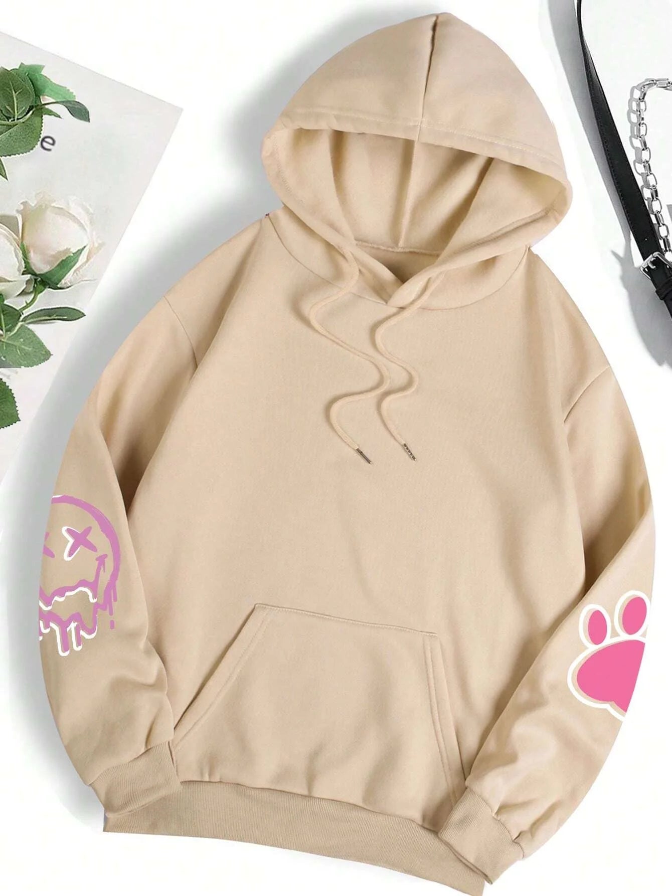 Loose & Luxe: Trendy Hip-Hop Fleece Hoodie