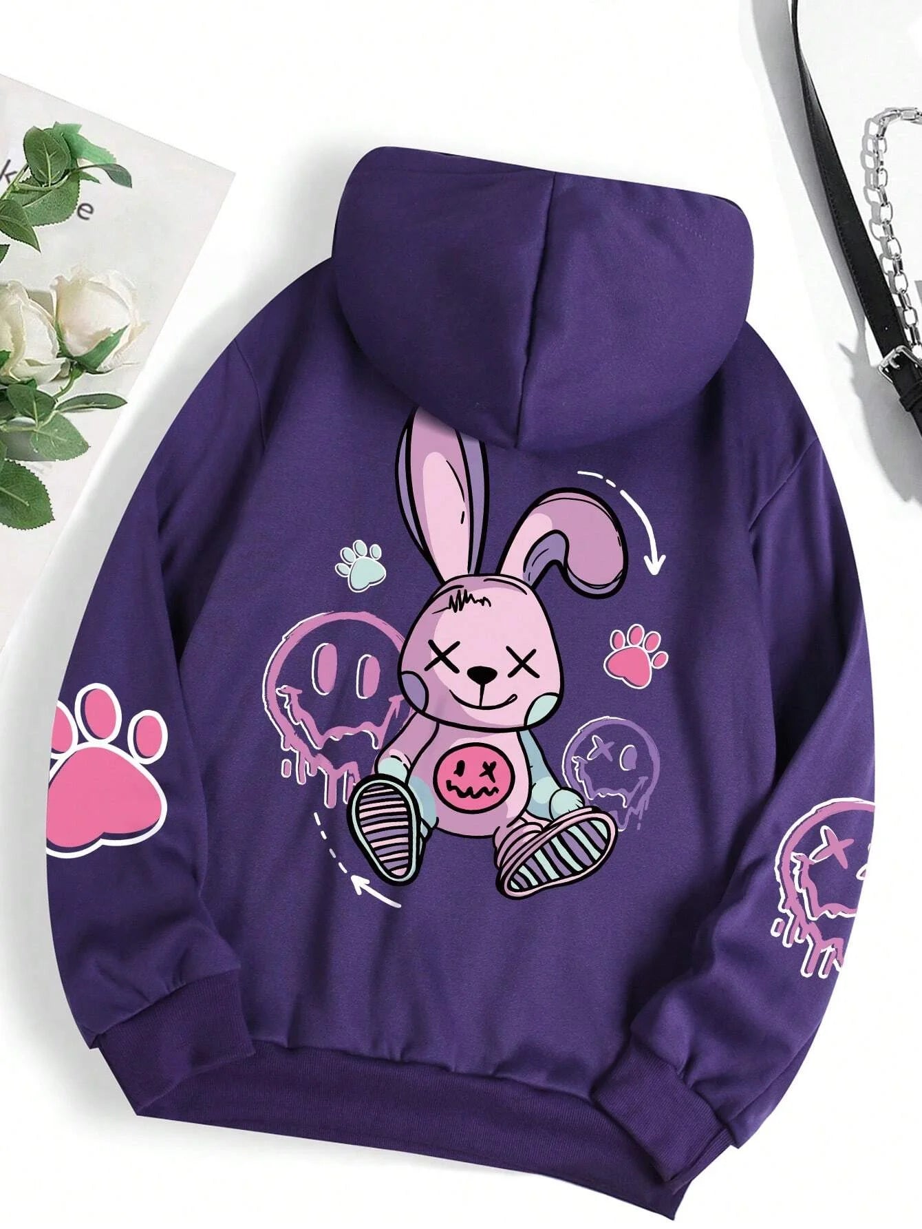 Loose & Luxe: Trendy Hip-Hop Fleece Hoodie