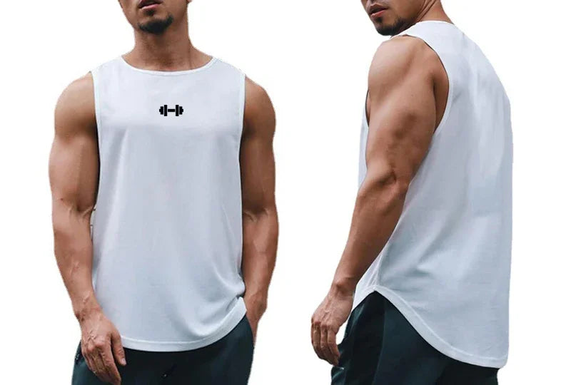 Summer Mens Gym Tank Tops Fitness Clothing Mesh Quick Dry Loose Fit Bodybuilding Sleeveless T Shirts Men Fashion Basketball Vest