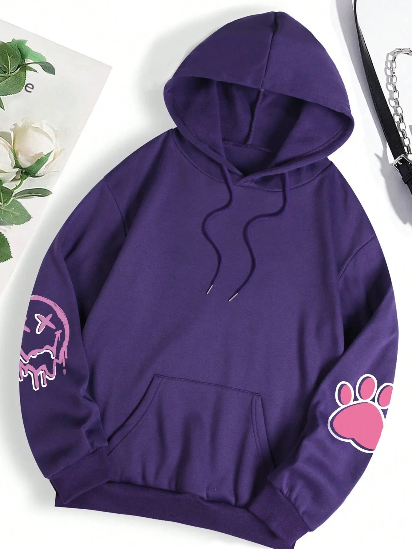 Loose & Luxe: Trendy Hip-Hop Fleece Hoodie