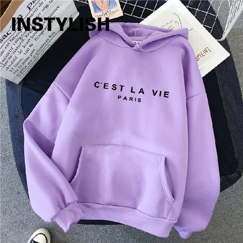 Simple & Stylish: Women's Spring Pullover Hoodie