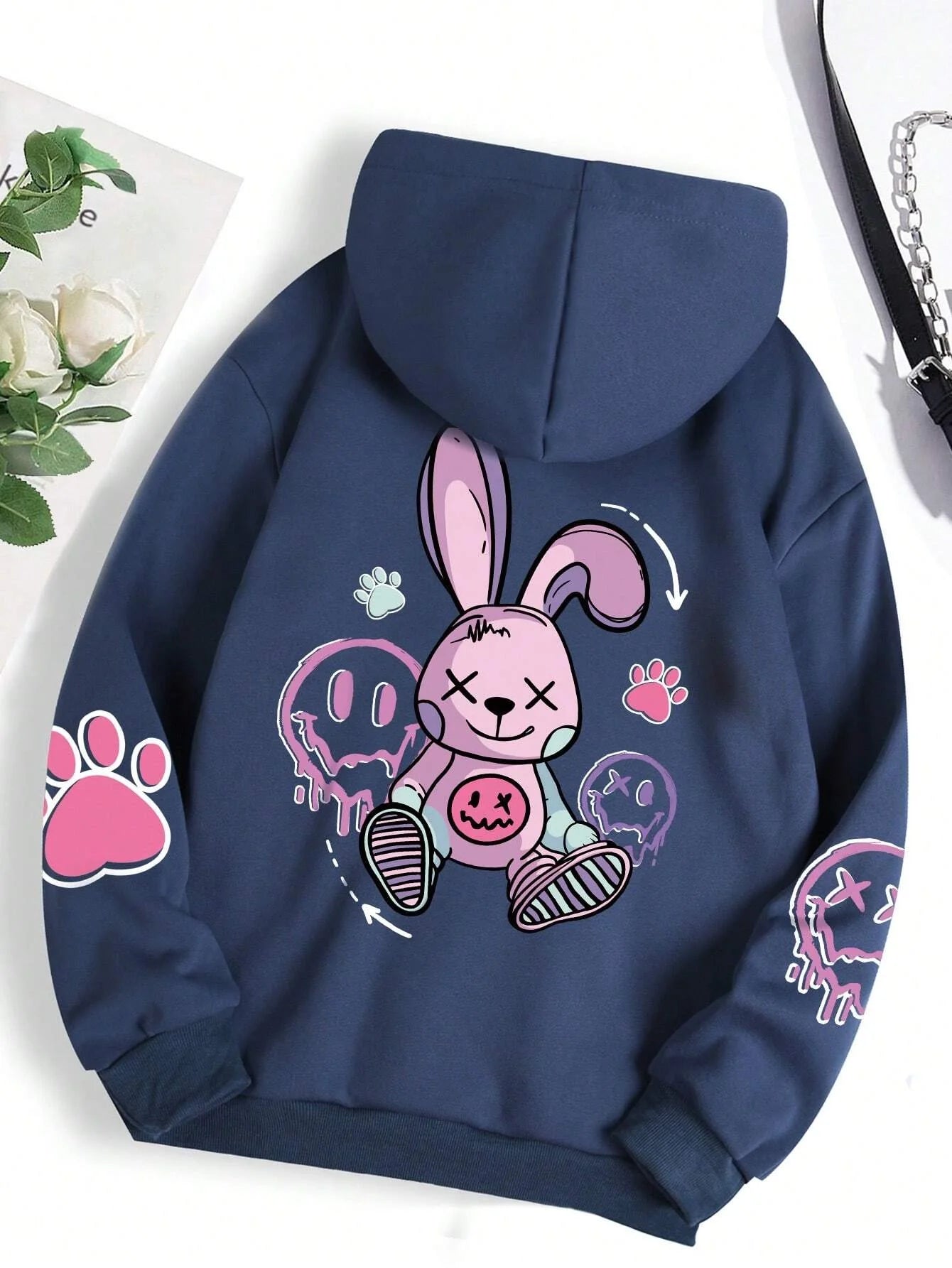 Loose & Luxe: Trendy Hip-Hop Fleece Hoodie