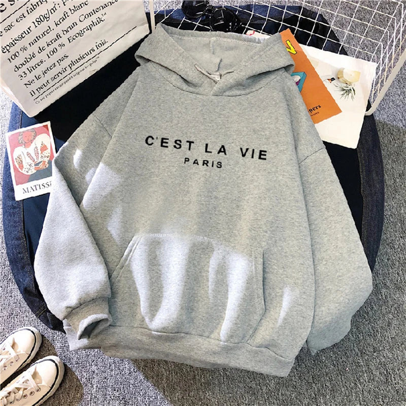 Simple & Stylish: Women's Spring Pullover Hoodie