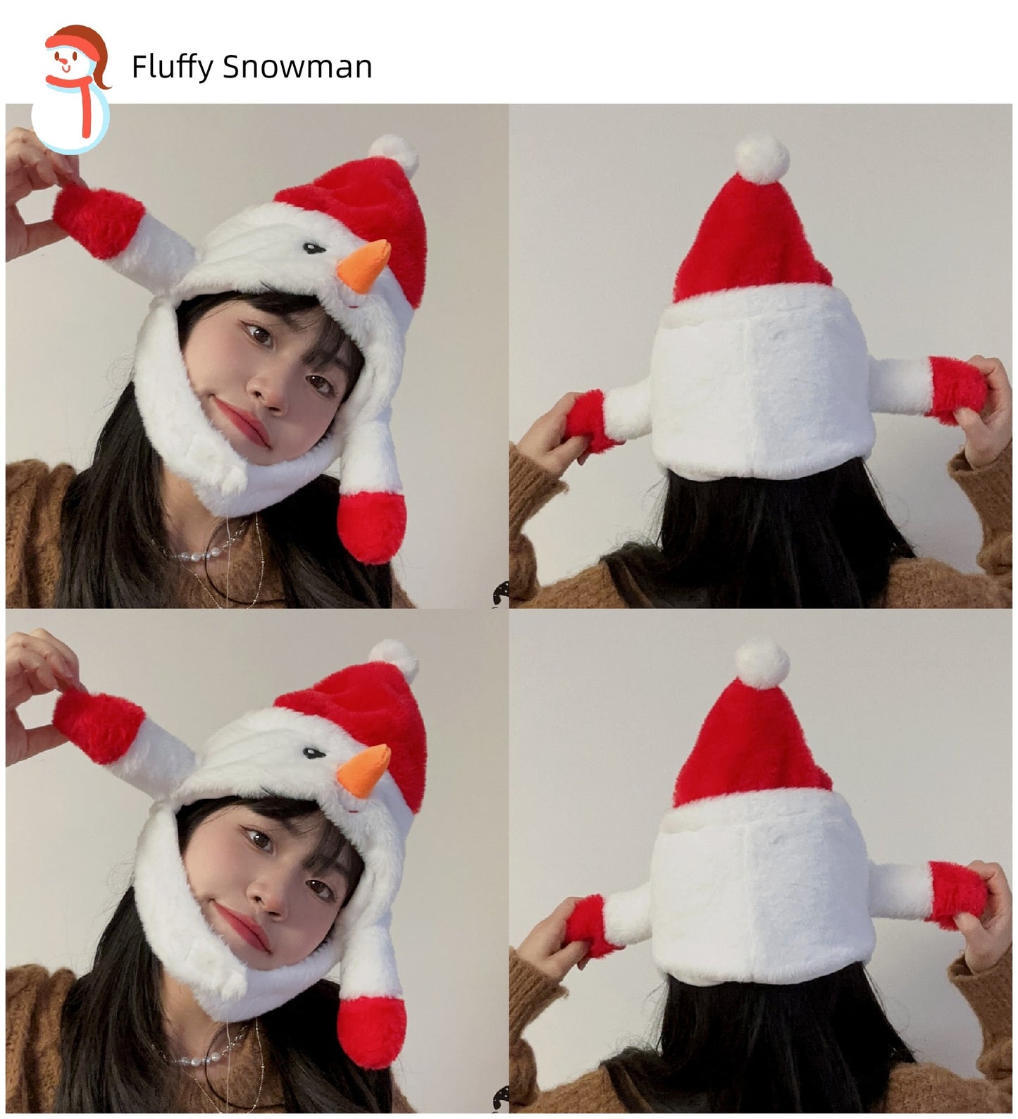 Christmas Snowman Hat – Festive Party Prop & Holiday Headgear for Gifts and Celebrations