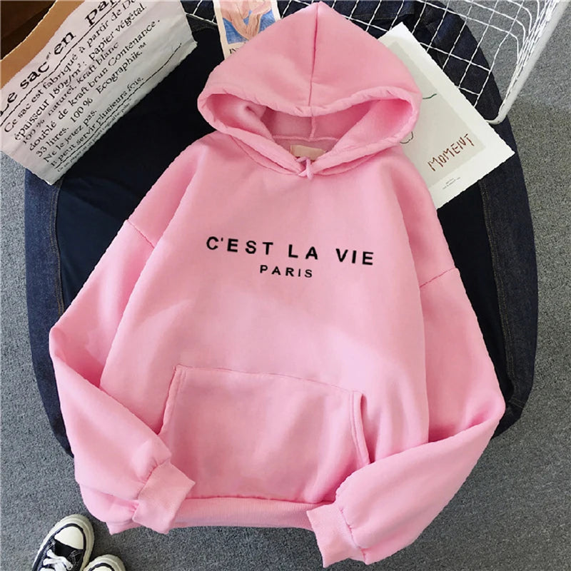 Simple & Stylish: Women's Spring Pullover Hoodie