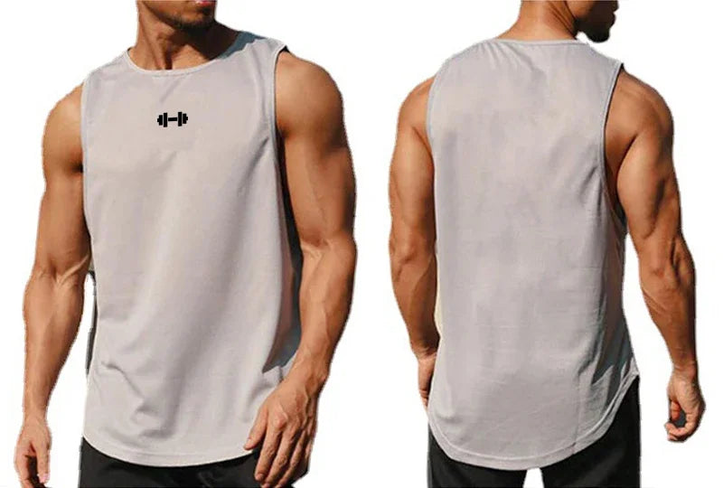 Summer Mens Gym Tank Tops Fitness Clothing Mesh Quick Dry Loose Fit Bodybuilding Sleeveless T Shirts Men Fashion Basketball Vest