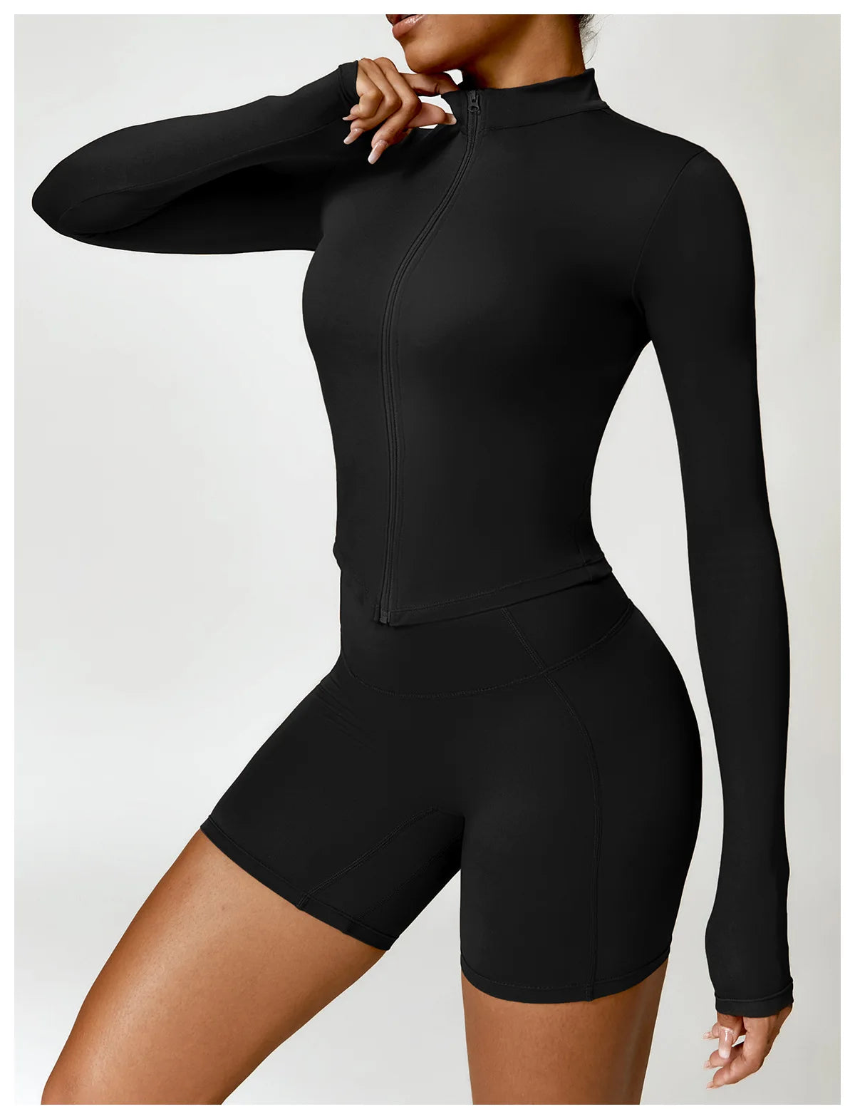 Women's Cute Outdoor Running & Fitness Long-Sleeve T-Shirt – Yoga, Workout, Push-Up, Gym Top