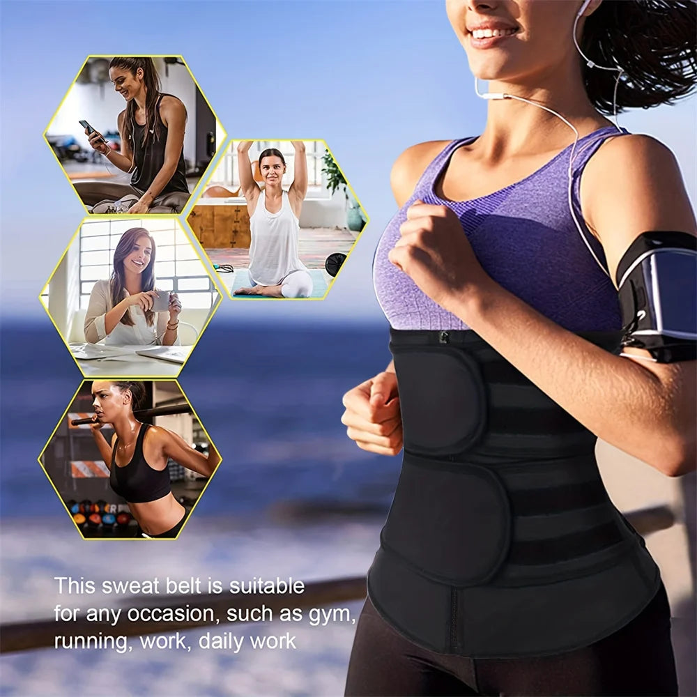 JUCANA Trendy Breathable Neoprene Waist Trainer, Trimmer Belt, Body Shapewear For Women