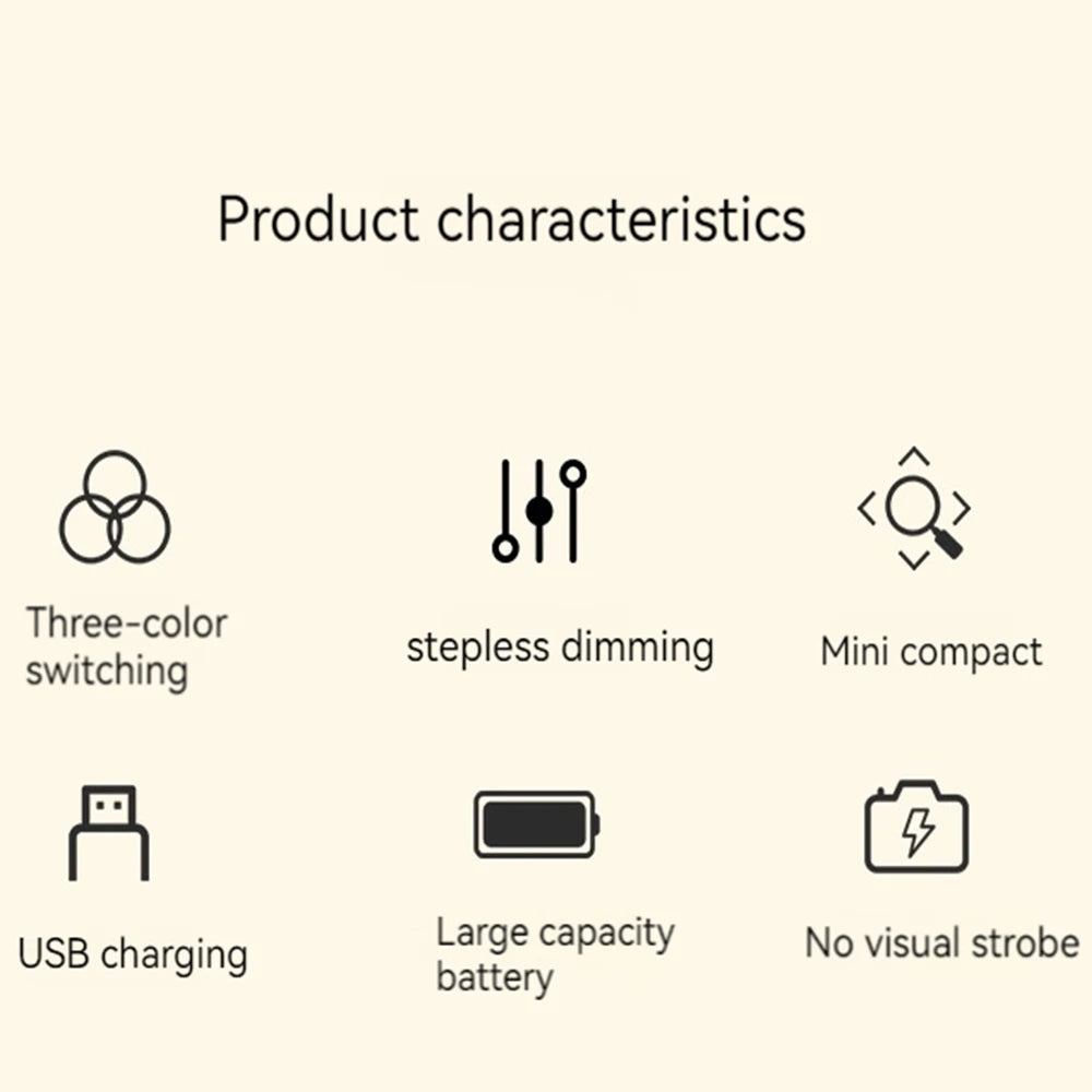 Touch Bedside Lamp with USB Charging – 3-Mode Dimmable LED Night Light for Bedroom, Eye Protection & Kids' Gift