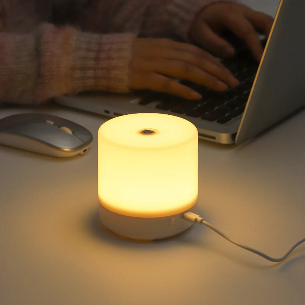Touch Bedside Lamp with USB Charging – 3-Mode Dimmable LED Night Light for Bedroom, Eye Protection & Kids' Gift