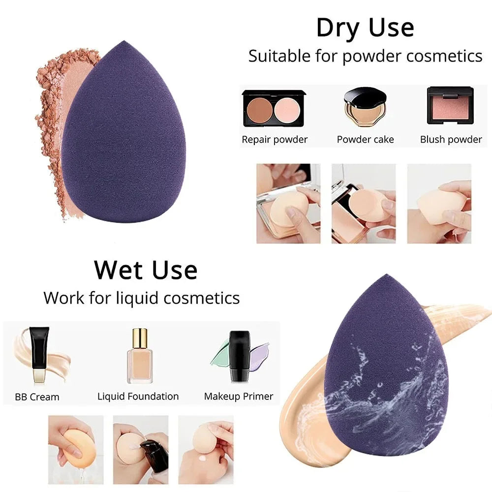 Beauty Blender 12pcs Makeup Sponge Egg Soft Cosmetic Puff Foundation Sponges Powder Puff Women Make Up Accessories Beauty Tools