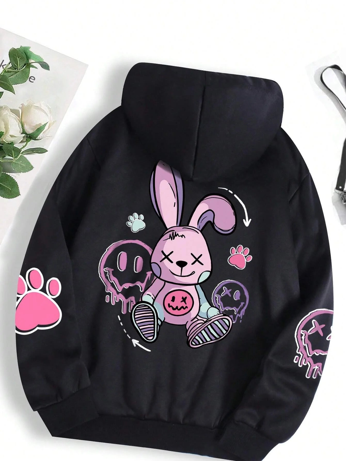 Loose & Luxe: Trendy Hip-Hop Fleece Hoodie