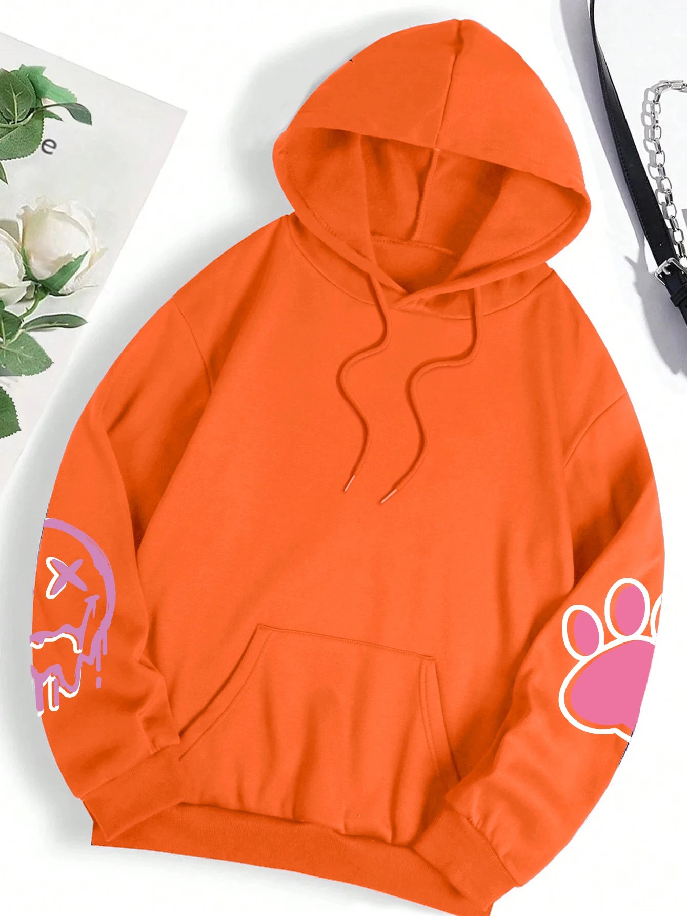 Loose & Luxe: Trendy Hip-Hop Fleece Hoodie