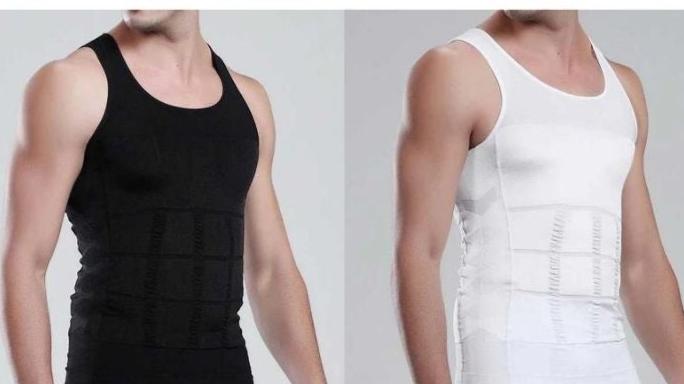 Men’s Compression Shirt – Slimming Body Shaper Vest for Chest, Abdomen & Waist Support